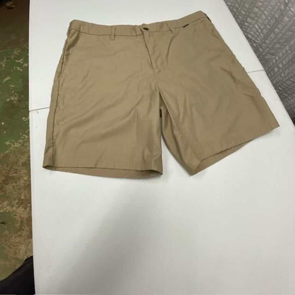 Hurley Nike Dri-FIT Shorts Mens 38 Khaki Tan Stretch Golf Walkshort 9" Inseam